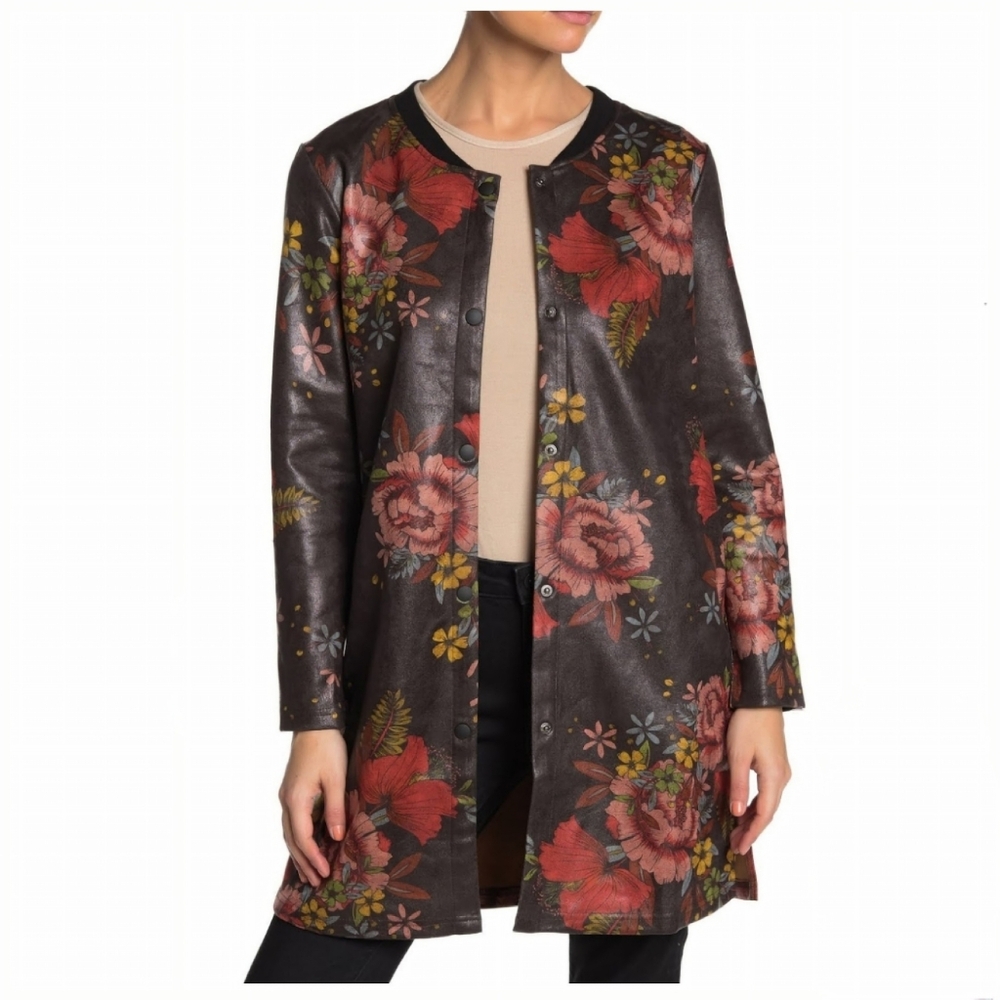 TOV Floral Women's Knee Length Duster Size Medium